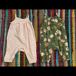 2 old navy rompers